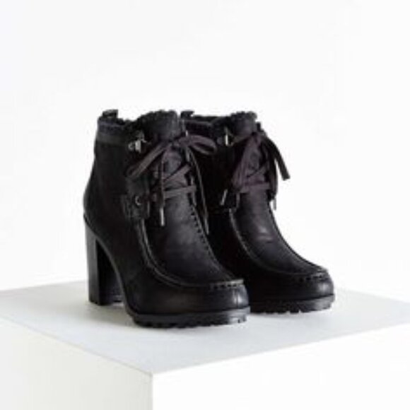 Sam Edelman Women's Madge Leather Winter Boots Black Sz 9.5M - Picture 2 of 2